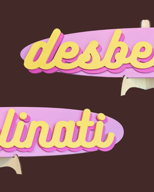 Targa in Legno "Desbelinati"